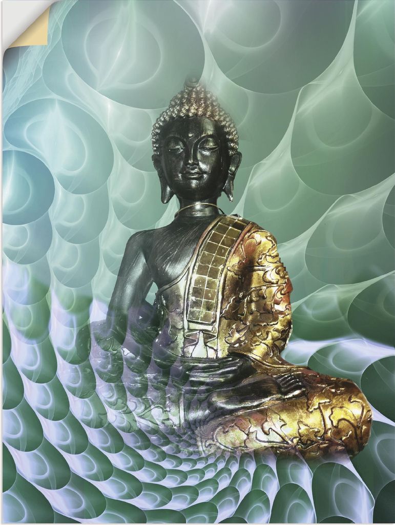 ARTland Wandbild, selbstklebend Buddhas Traumwelt CB Größe: 90x120 cm