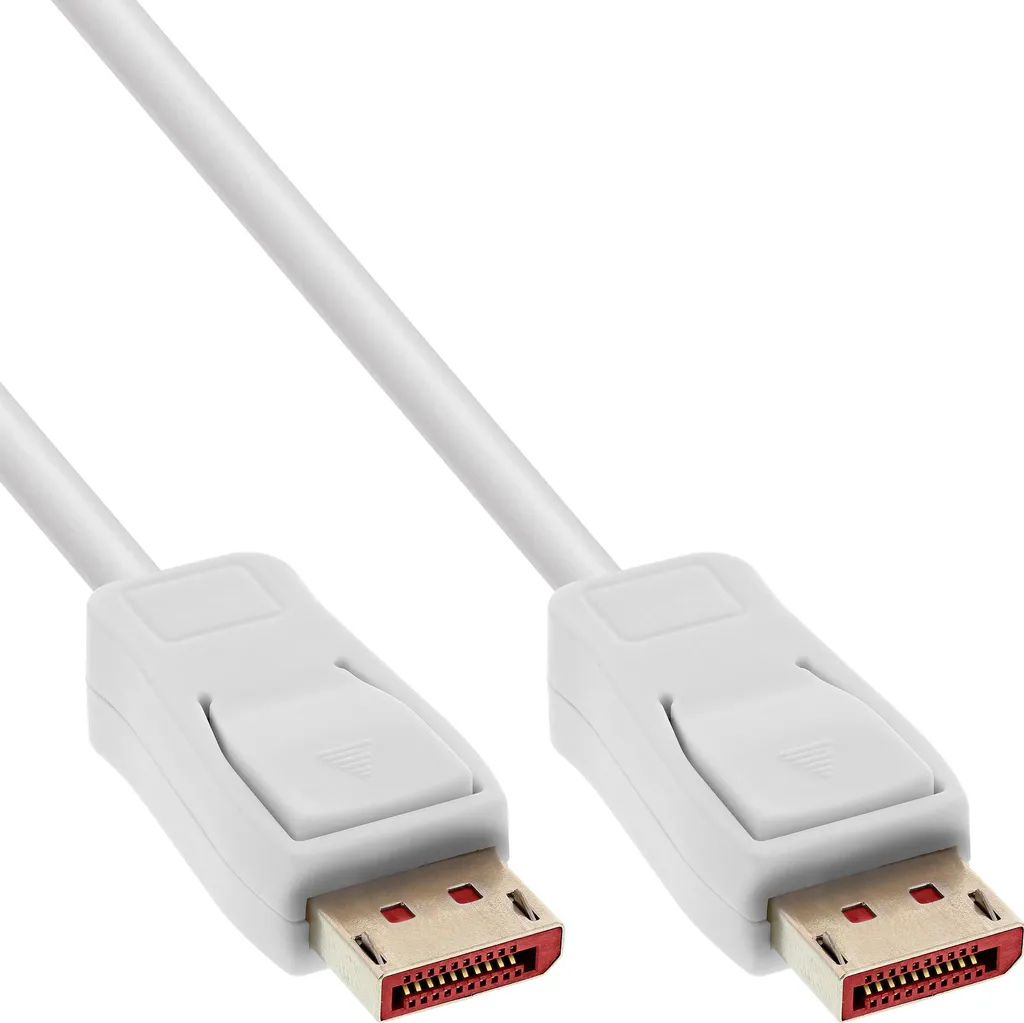 Cavo Monitor 8K InLine 0,5m Bianco | Contatti Oro - Offerta Top