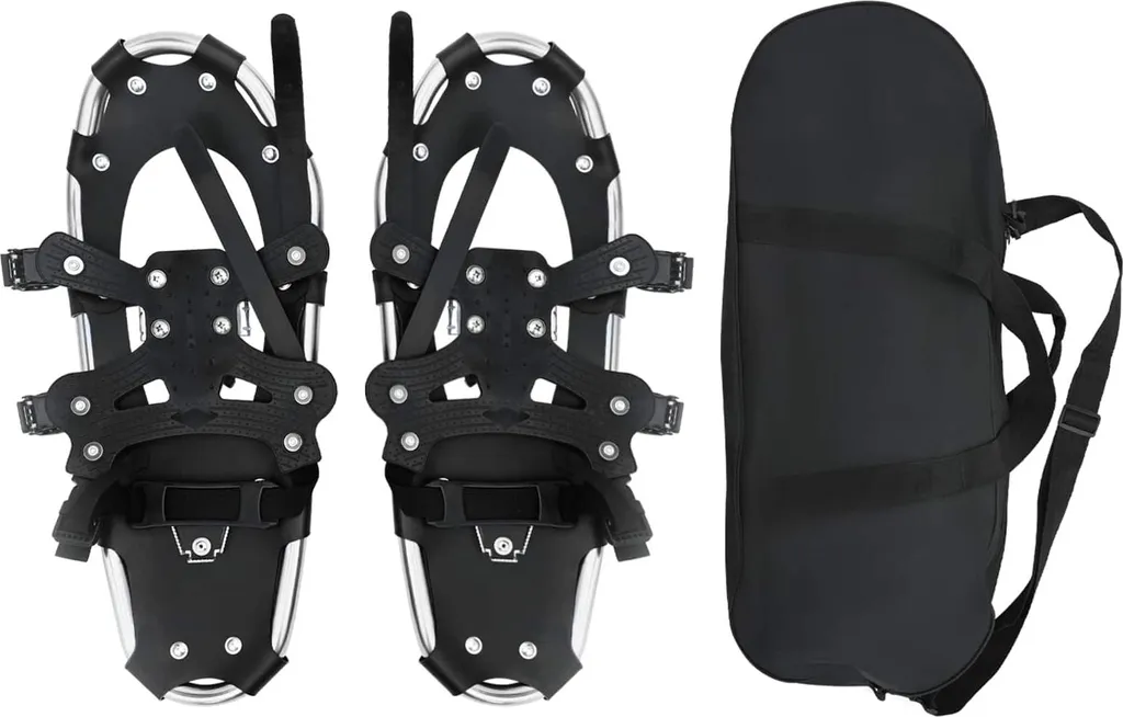 Raquettes à neige en aluminium vidaXL 21" avec griffes en acier