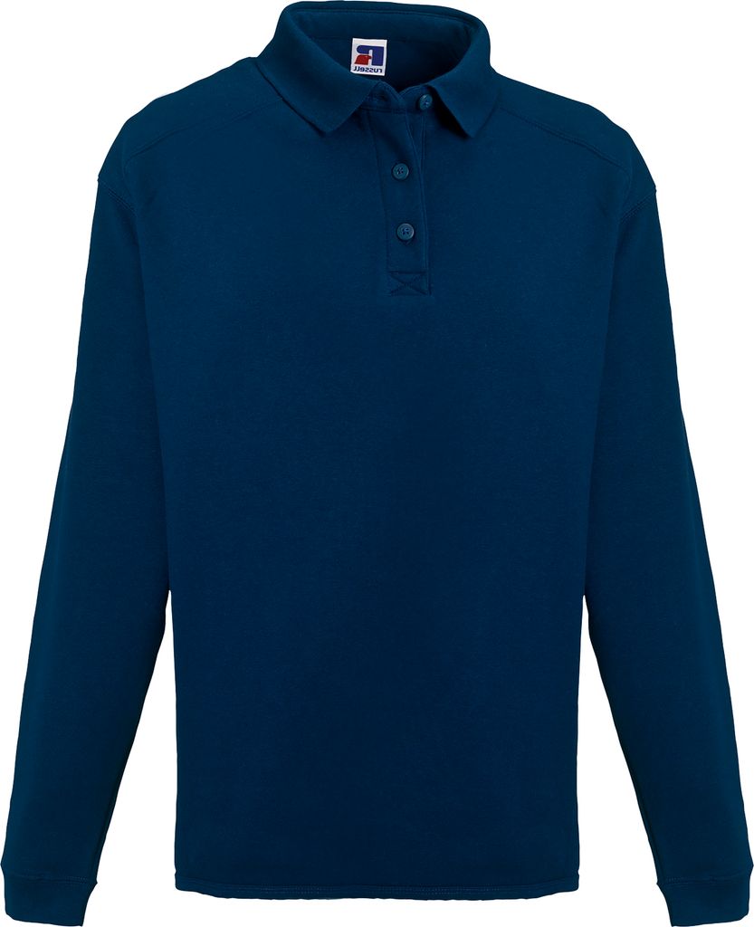Russell Europe Herren Sweatshirt mit Knopfleiste und Kragen RW3275 (3XL) (Marineblau)