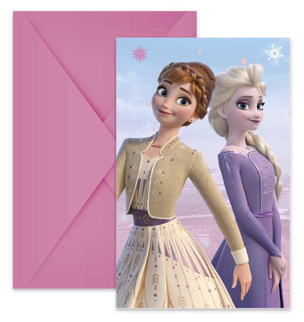 Globos pozvánky a obálkyFrozen 2 Wind Spirit, 6ks. Obrázok produktu 