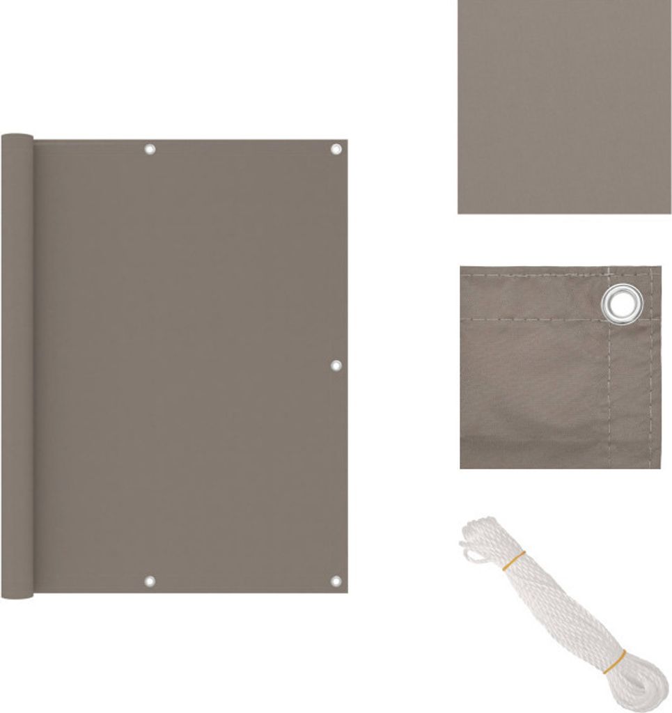 vidaXL Balkon-Sichtschutz Taupe 120x300 cm Oxford-Gewebe -  Produktbild 