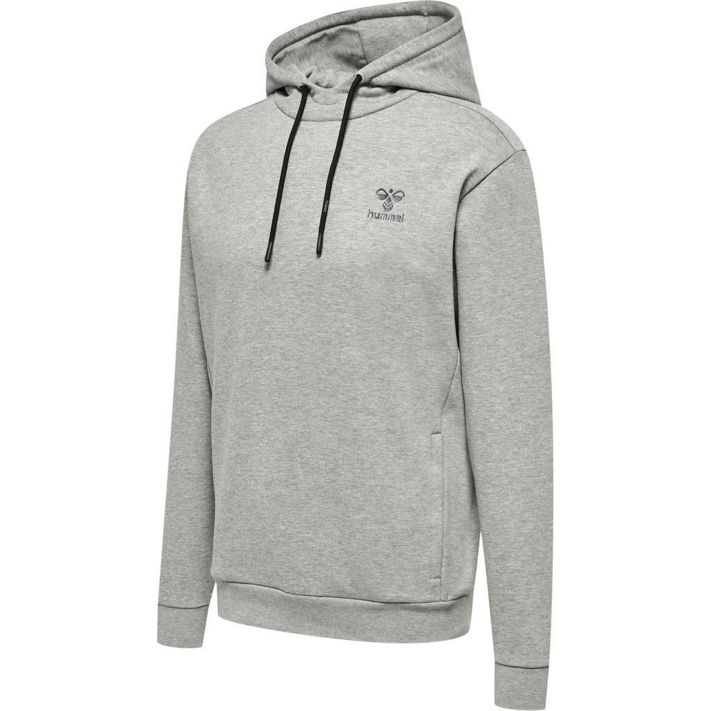 hummel hmlOFFGRID HOODIE - GREY MELANGE/FORGED IRON - 2XL