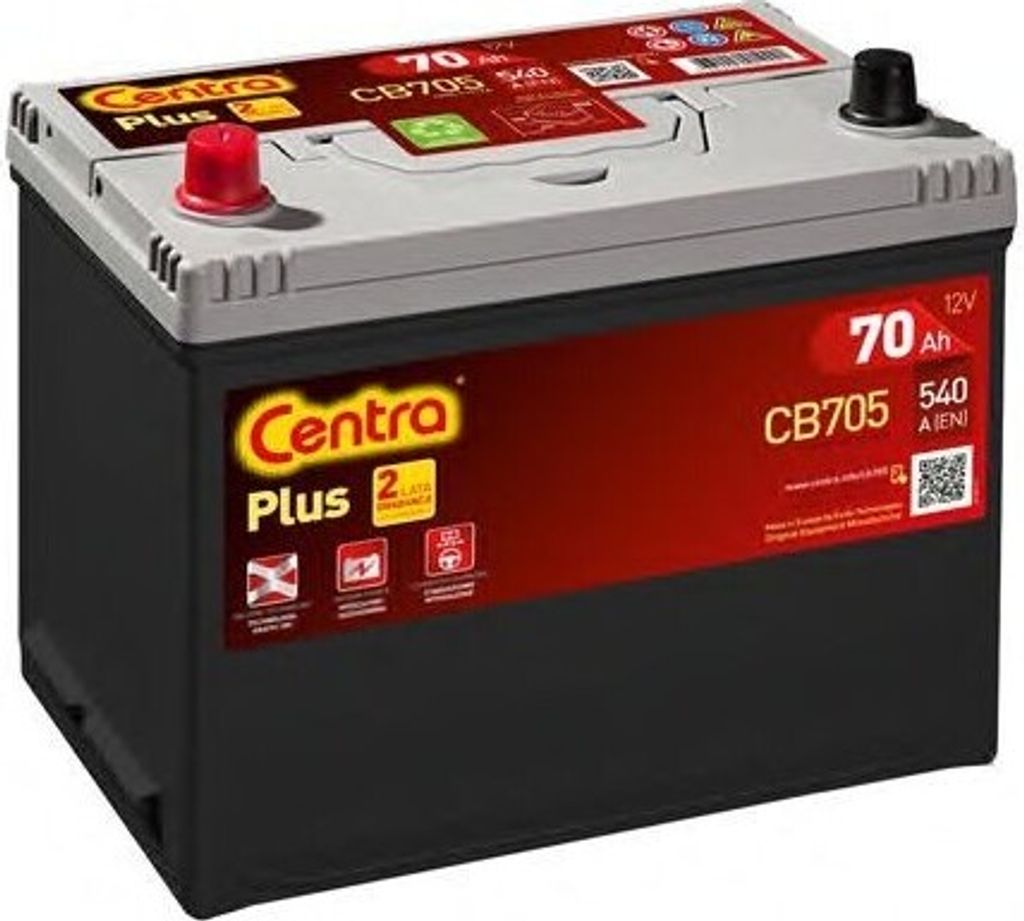 CENTRA Plus Starterbatterie 12V 70Ah 540A/EN D26 für Auto LKW Batterie