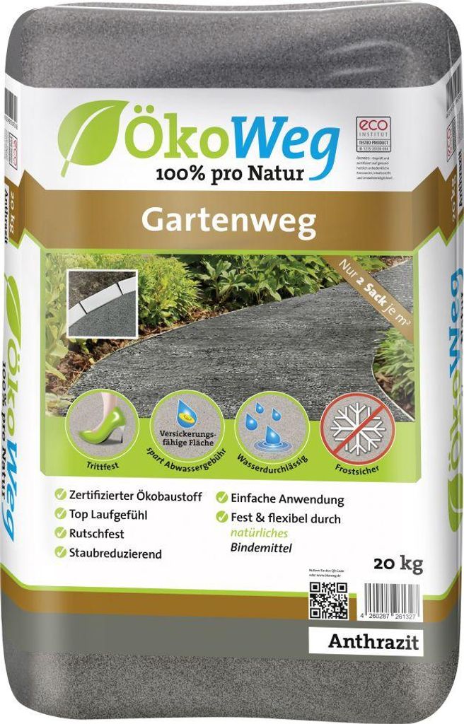 ÖkoWeg Gartenweg anthrazit 20 kg Produktbild 