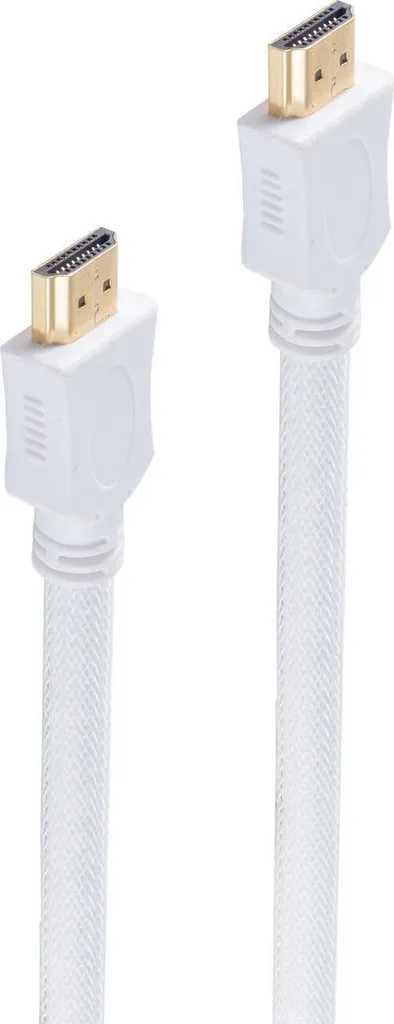 Câble HDMI 7.5m Blanc Haute Vitesse avec Ethernet shiverpeaks BS77477