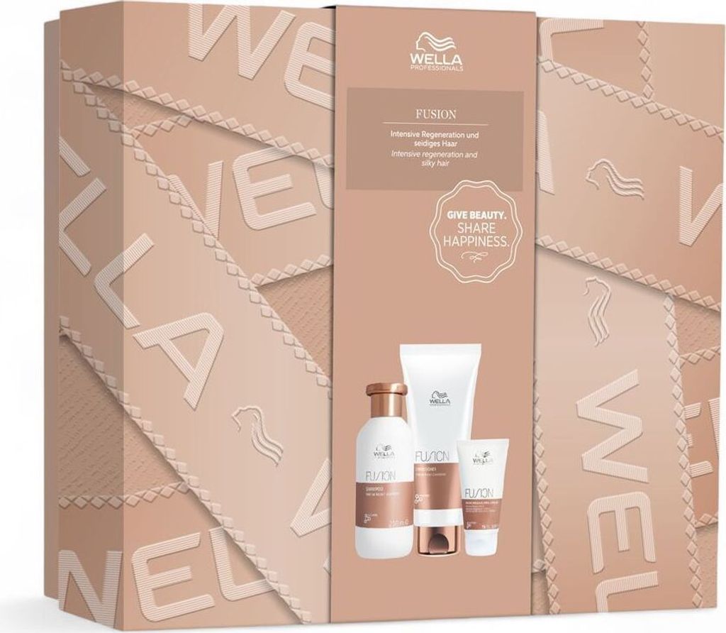 Wella Fusion Gift Set Professional Hair Care for Damaged Hair