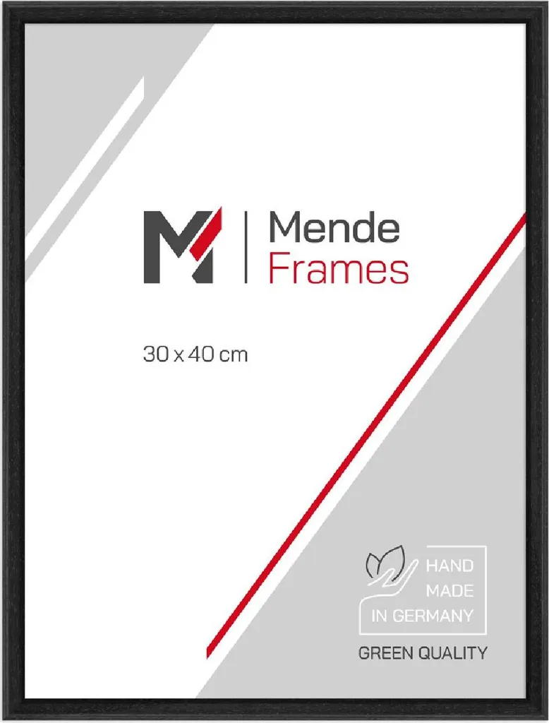 Cornice per foto MendeFrames H011 Nero 40x40 cm con vetro museale