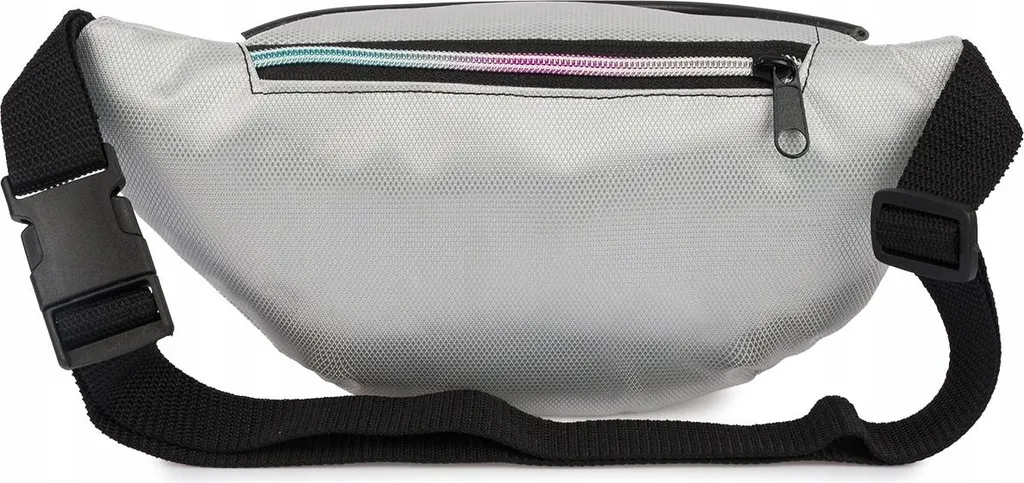 Sac banane argenté imperméable classique - Sac de taille ajustable - 6