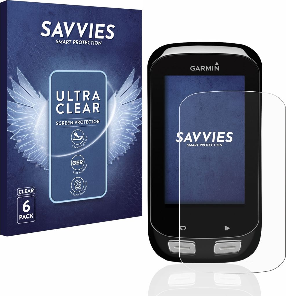 6x Für Garmin Edge 1000 Schutzfolie Savvies Displayschutz Display Schutz Folie Klar Transparent