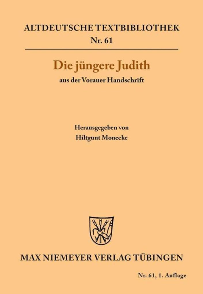 Die jüngere Judith aus der Vorauer Handschrift