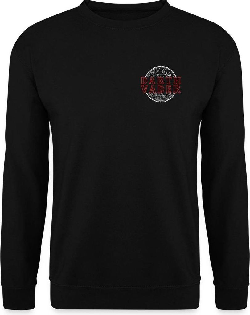 Star Wars Darth Vader Design Front- Und Backprint Uni Pullover, XL, Schwarz