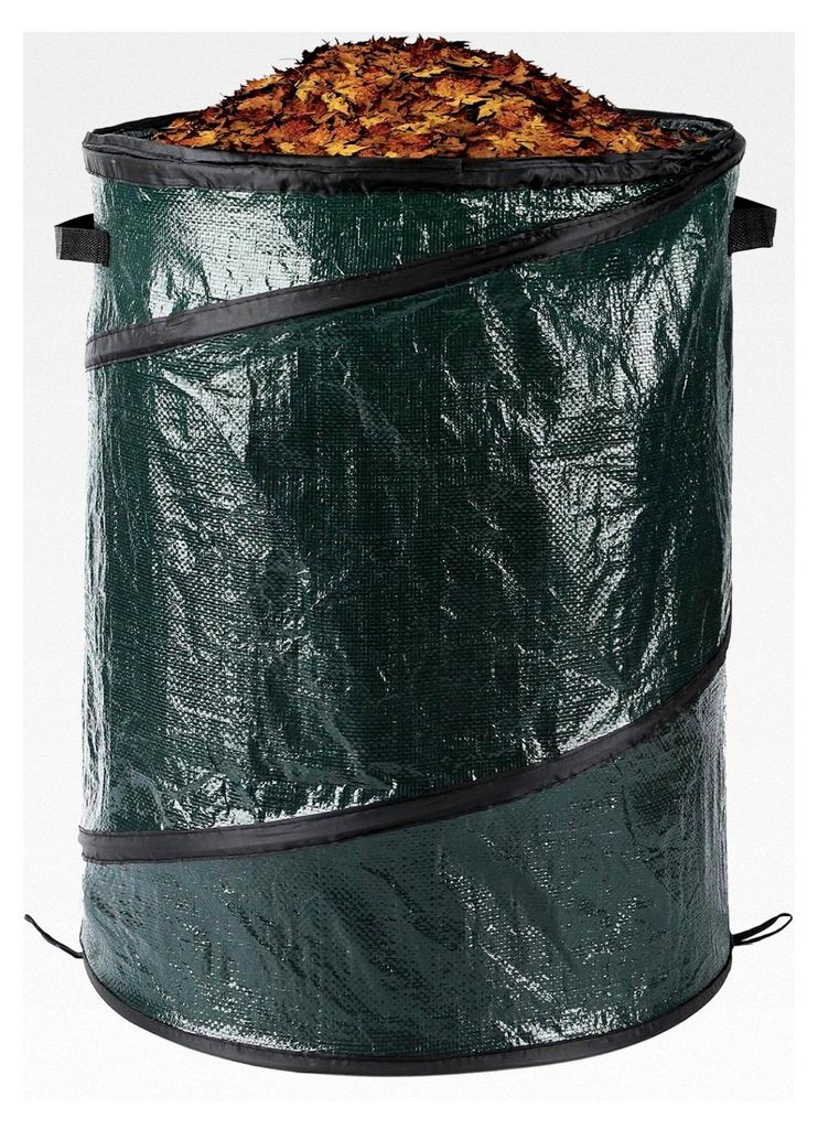 Faltbarer Gartenabfallsack, groß, robust, mit Griffen für Abfall, Müll, Spielzeug usw. (38 l, 34 x 42 cm)