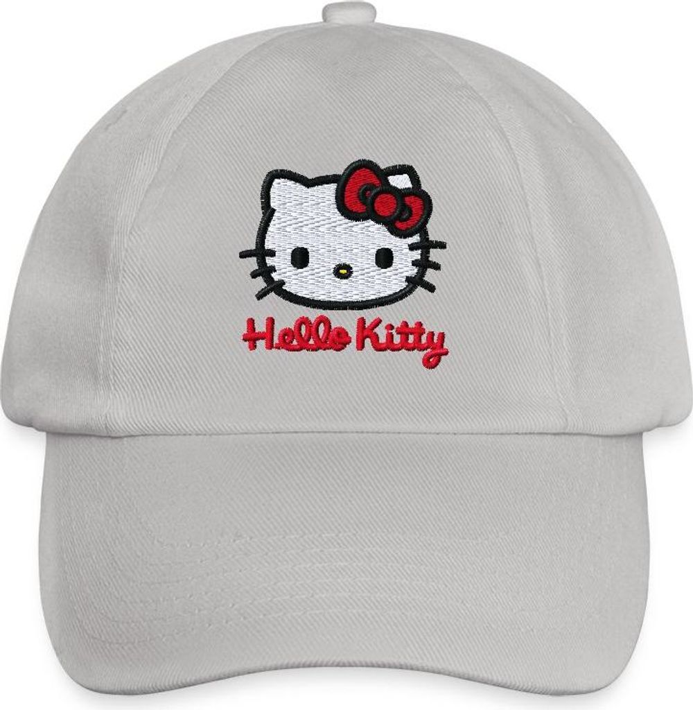 Spreadshirt Hello Kitty Stick Portrait Baseballkappe, One size, Grau