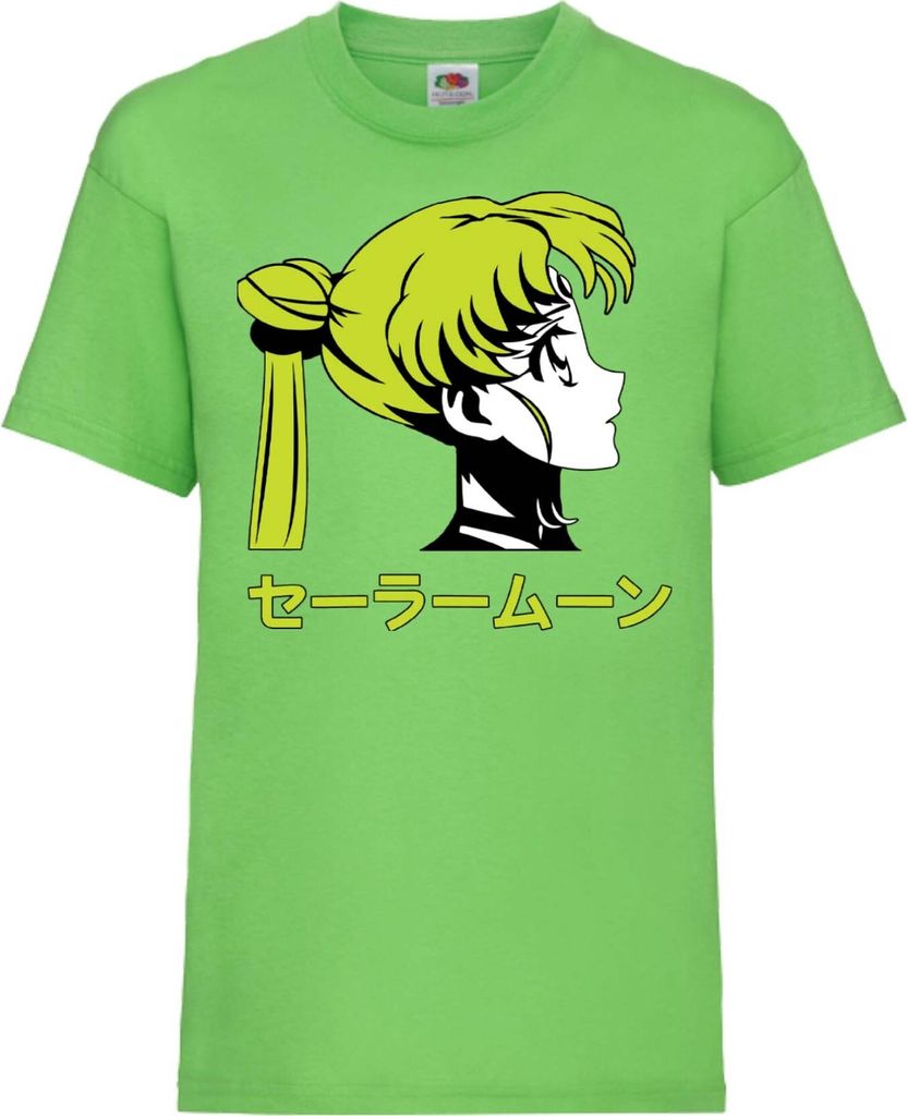 Kinder T-Shirt Sailor Anime Manga Moon 03, 5-6 Jahr - 116 / Lime