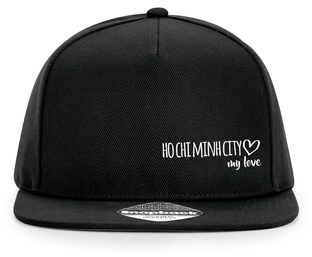 Huuraa Cappy Mütze Ho Chi Minh City my love Black Polyester Snapback Kappe Geschenkidee