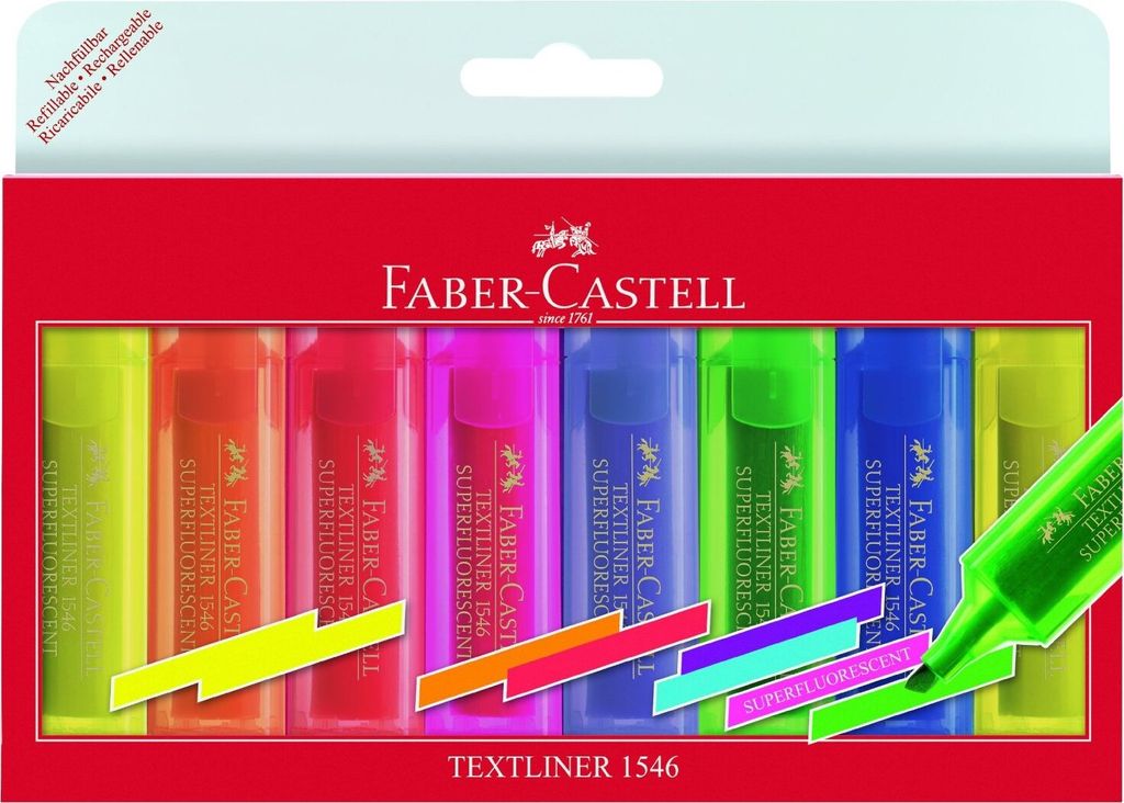 Faber-Castell 154662 - Textmarker TEXTLINER 1546, 1 - 5 mm, Produktbild 