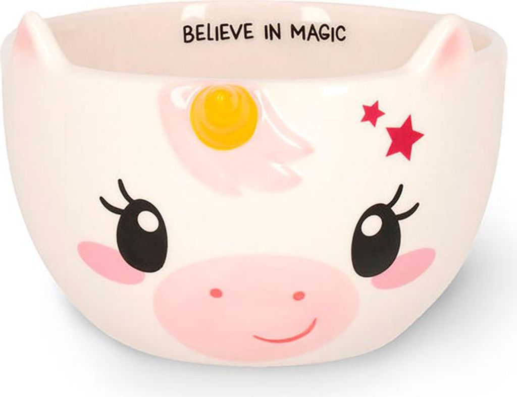 Legami Cereal Bowl Buongiorno Unicorn, Müslischale, Schale, Schüssel, Steinzeug, Ø 12 cm, BWL0003