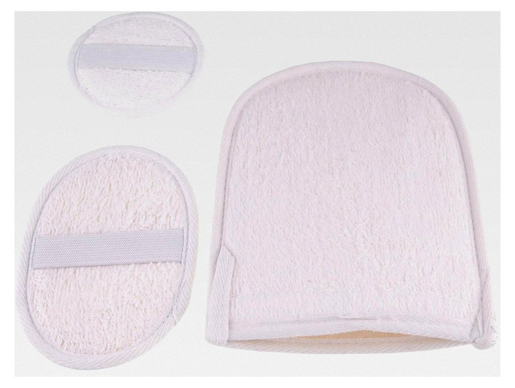 3 x Luffahandschuhe Schwamm Massagehandschuh Wellness Peeling Handschuh