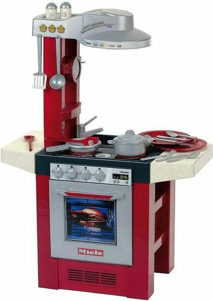 Petite cuisine de jeu 9090 en bois blanc pour enfant avec accessoires