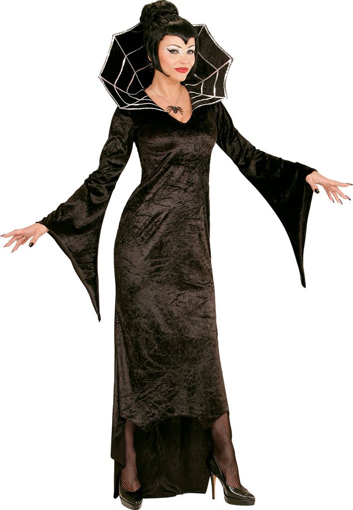 Kostüm Spiderella Vampirfrau Kleid Halloween Spinne M - 38/40