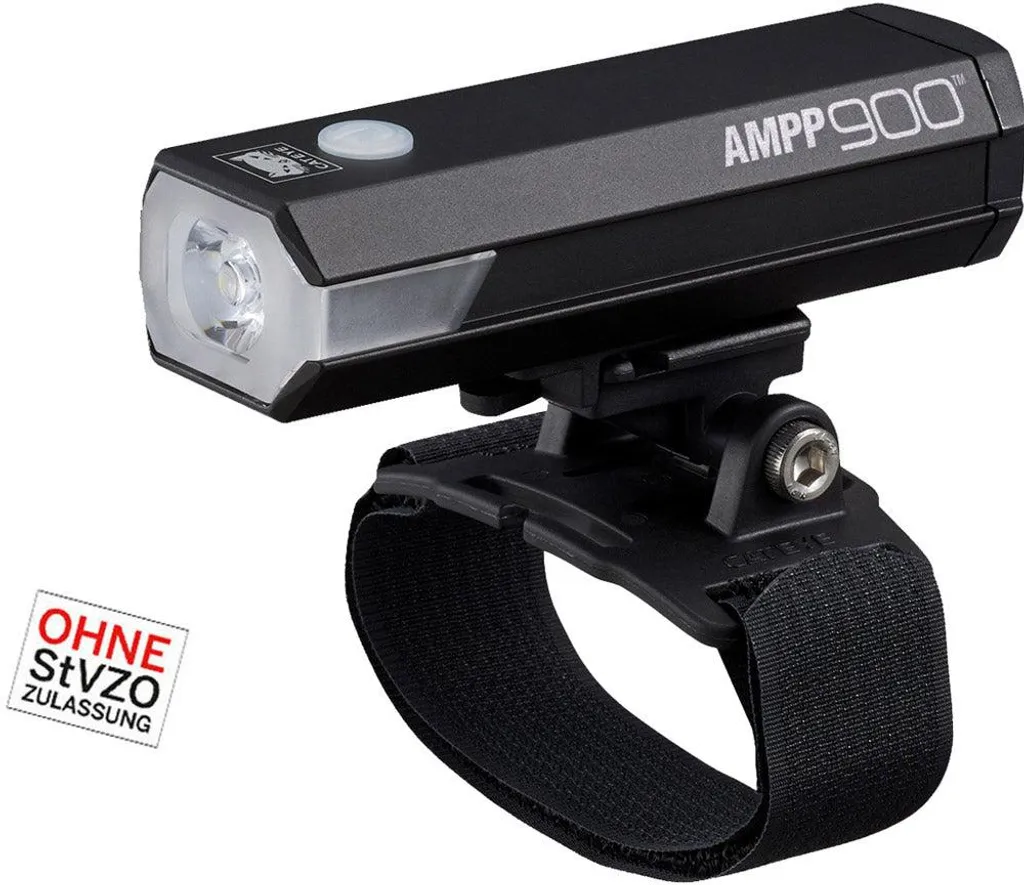 Lampe de casque Cateye 900 lumens argent à faisceau ultra large