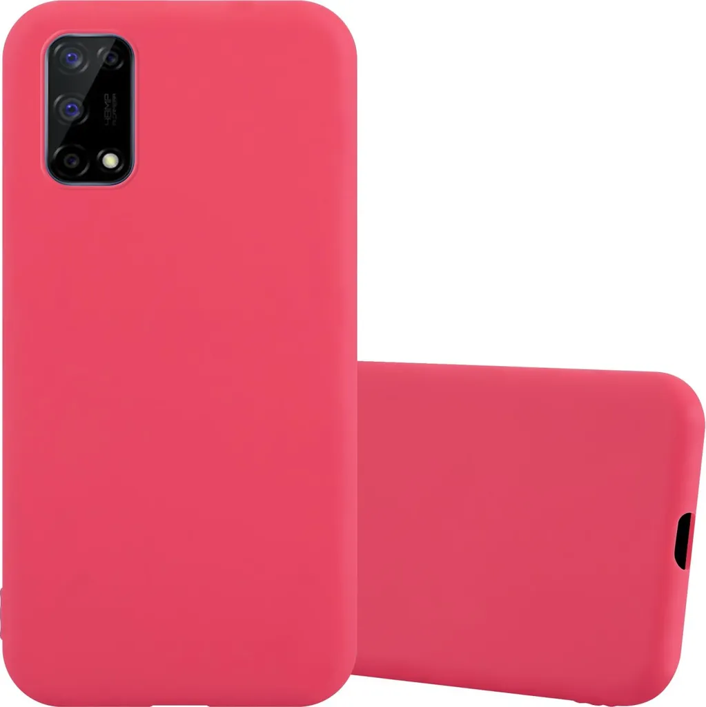 Cadorabo Cover Realme 7 5G - Custodia Protettiva TPU Silicone Rosso