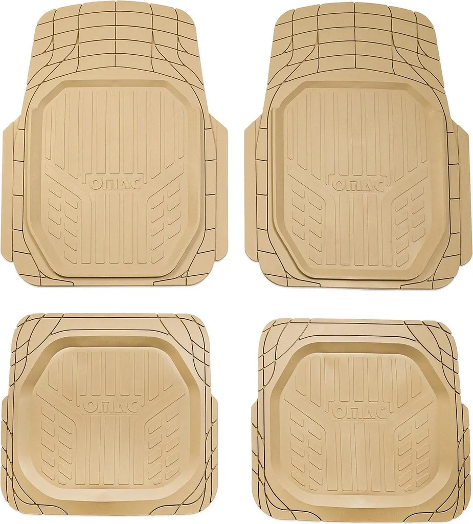 Tappetini Auto Gomma Beige Personalizzati Audi A3 Sportback - 4 Pezzi