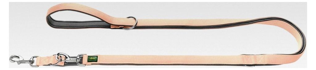 Verstellbare Führleine aus Neopren, Farbe: schwarz/grau, strapazierfähiges Nylon, dreifache Verstellmöglichkeit, weiche Neoprenpolsterung, geeig...