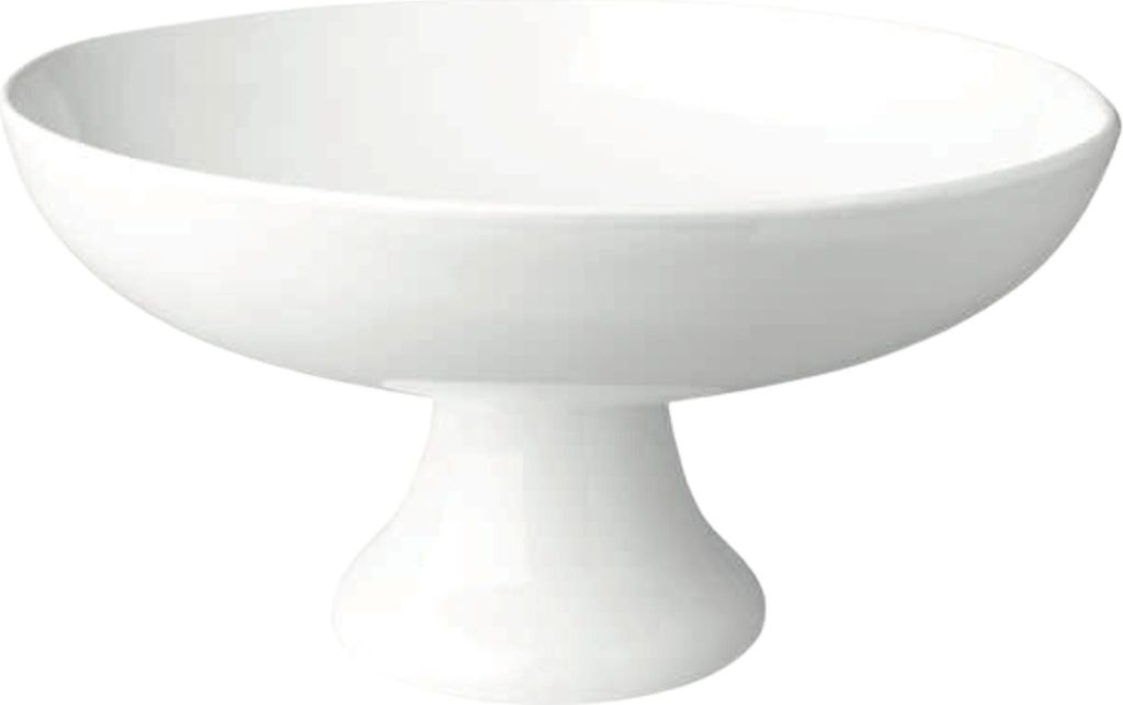 ASA Selection grande Schale auf Fuß, Dessertschale, Dekoschale, Steingut, Weiß, Ø 14 cm, 2789147