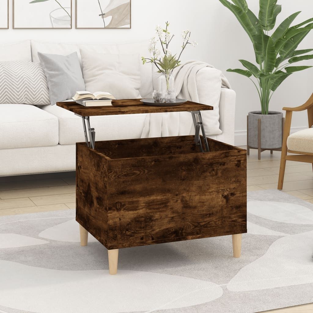 vidaXL Couchtisch Räuchereiche 60x44,5x45 cm Holzwerkstoff - Couchtisch - Couchtische - Beistelltisch - Sofatisch