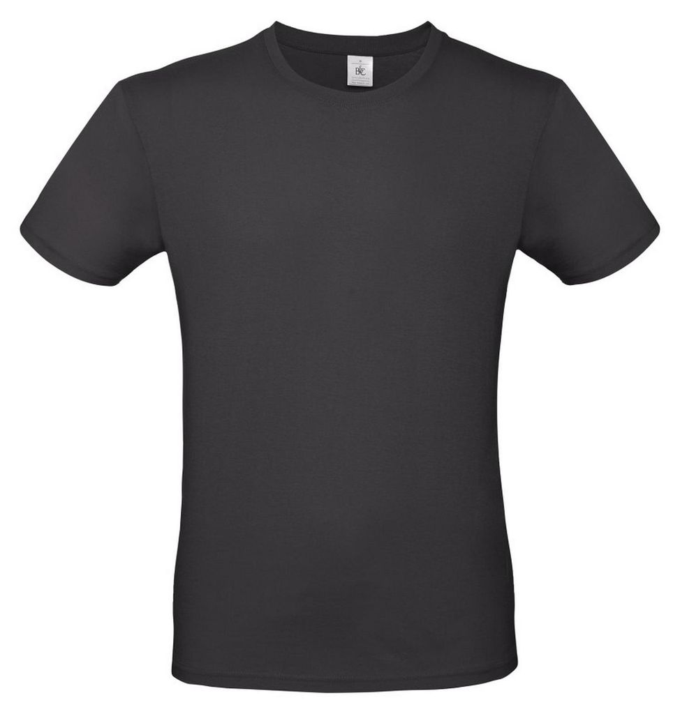 B&C Herren T-Shirt #E150 FK133 (S) (Vintage-Schwarz)
