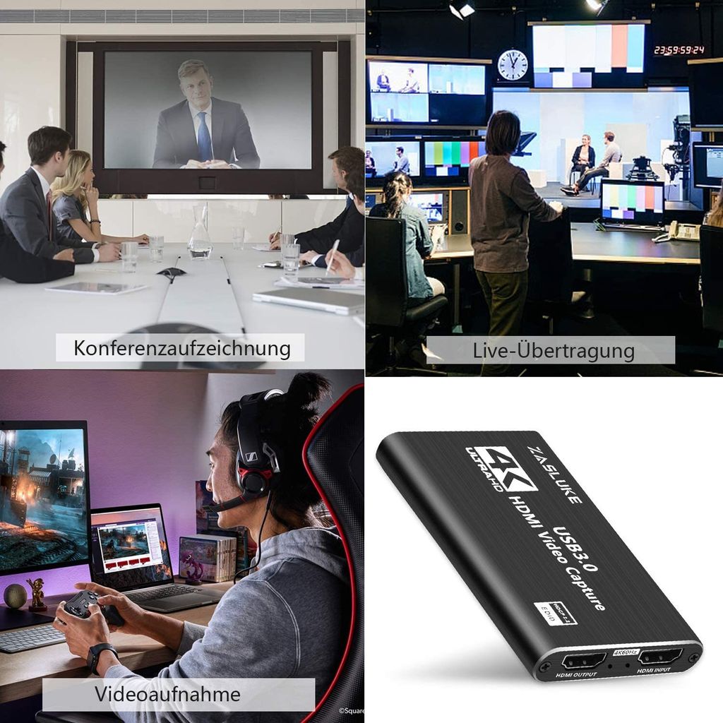 Game Capture Karte 4K Audio Video Capture Karte HDMI USB Produktbild 4
