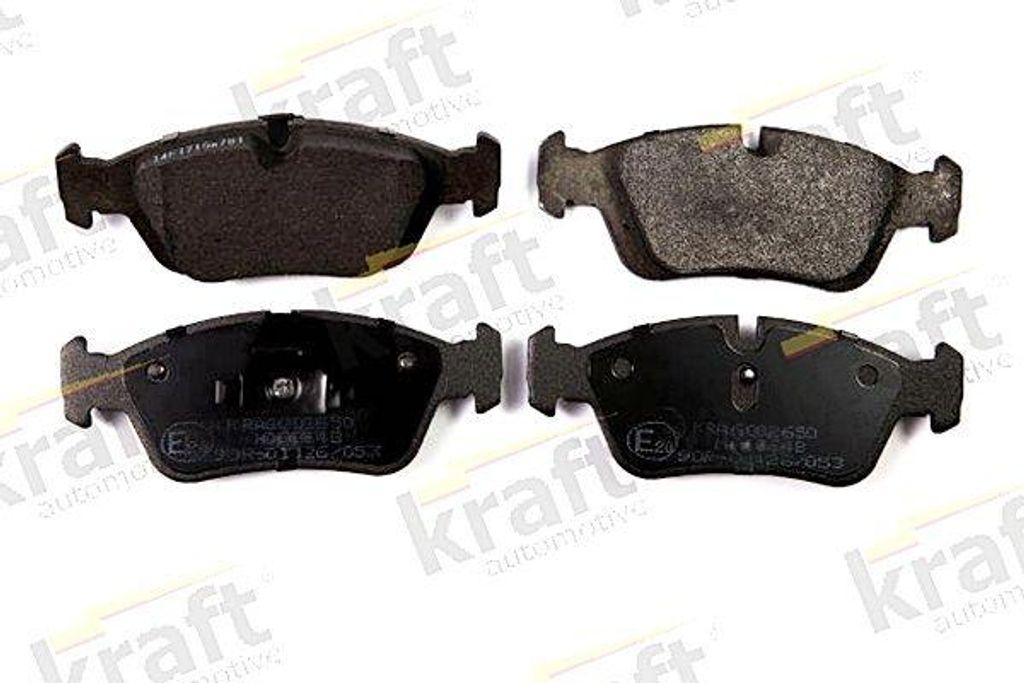 KRAFT AUTOMOTIVE 6002650 Bremsbelagsatz, Scheibenbremse OE 34111164498 kompatibel mit Z4er E85, Z3er E36, 3er E46, 3er E36