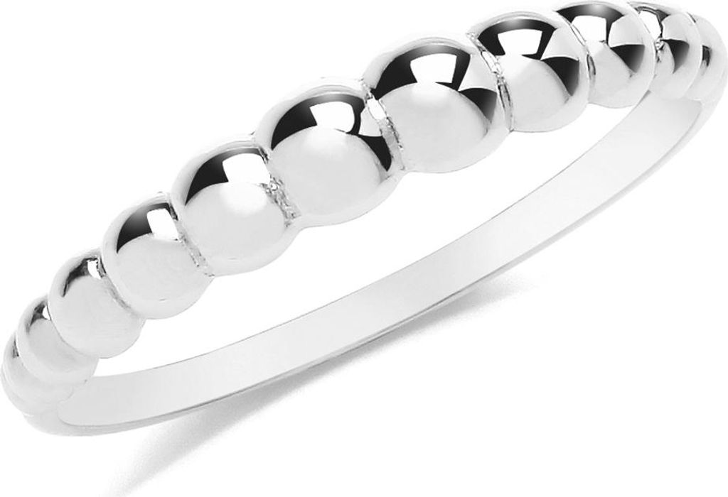 Moderner 9 Karat (375) Weißgold Damen - Ring, 57 (18.1); TRS361059KWRSP