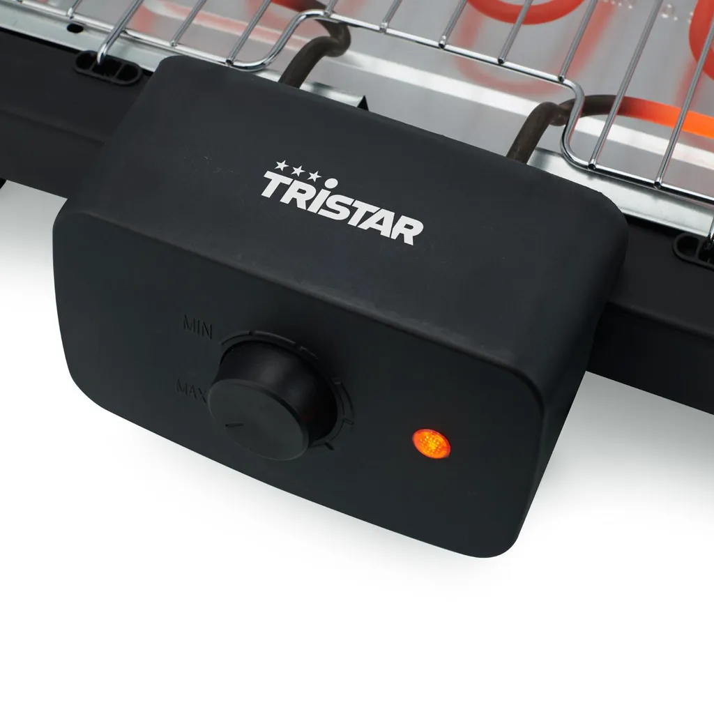 Grill barbecue électrique 2000W avec grande tablette et pied stable - 7