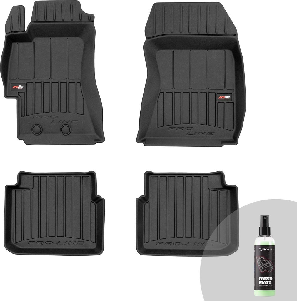 FROGUM ProLine 3D Gummimatten Exklusiven Auto Fußmatten Autofussmatten für Subaru Impreza III 2007-2011