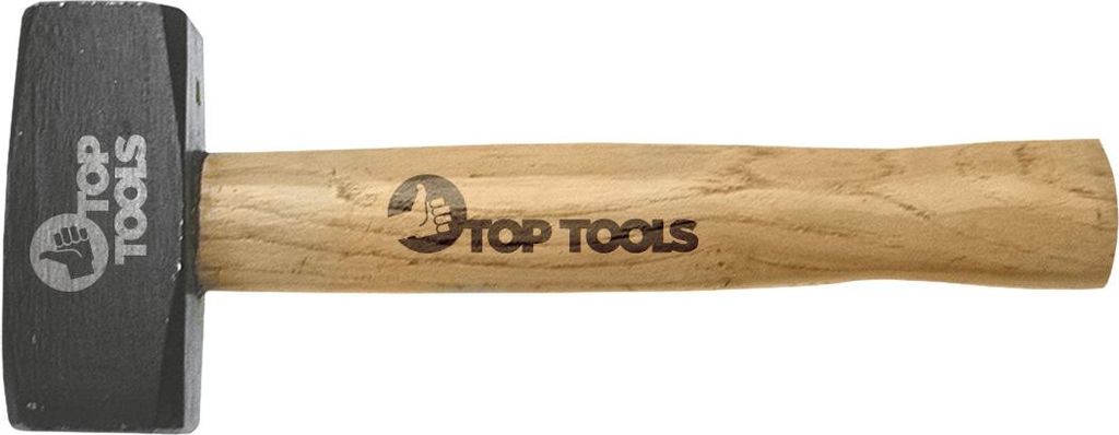 Top Tools Marteau à double lame 1000 g, manche en bois Image du produit 