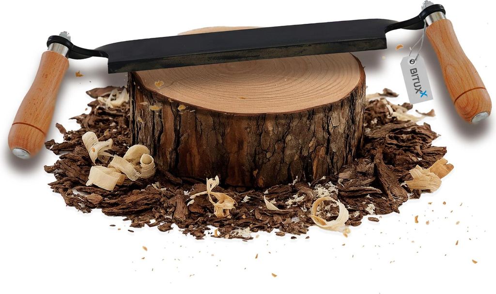 Bituxx Zugmesser für Holz Ziehmesser Schäleisen Zieheisen Produktbild 