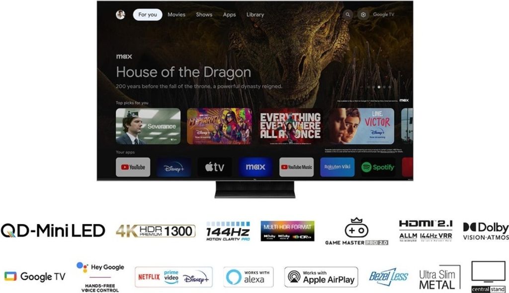 TCL C80 Series 75C805 Fernseher 190,5 cm (75") 4K Ultra HD Produktbild 21