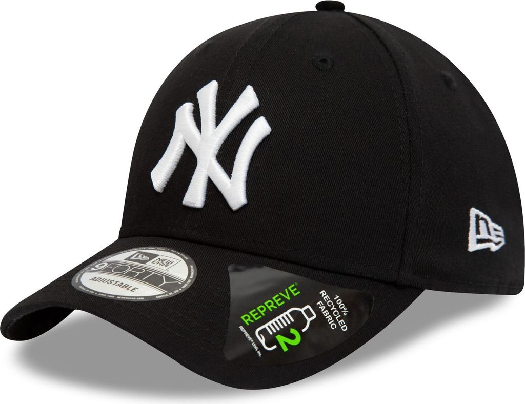 New Era Repreve League Essential Schwarze Kappe
