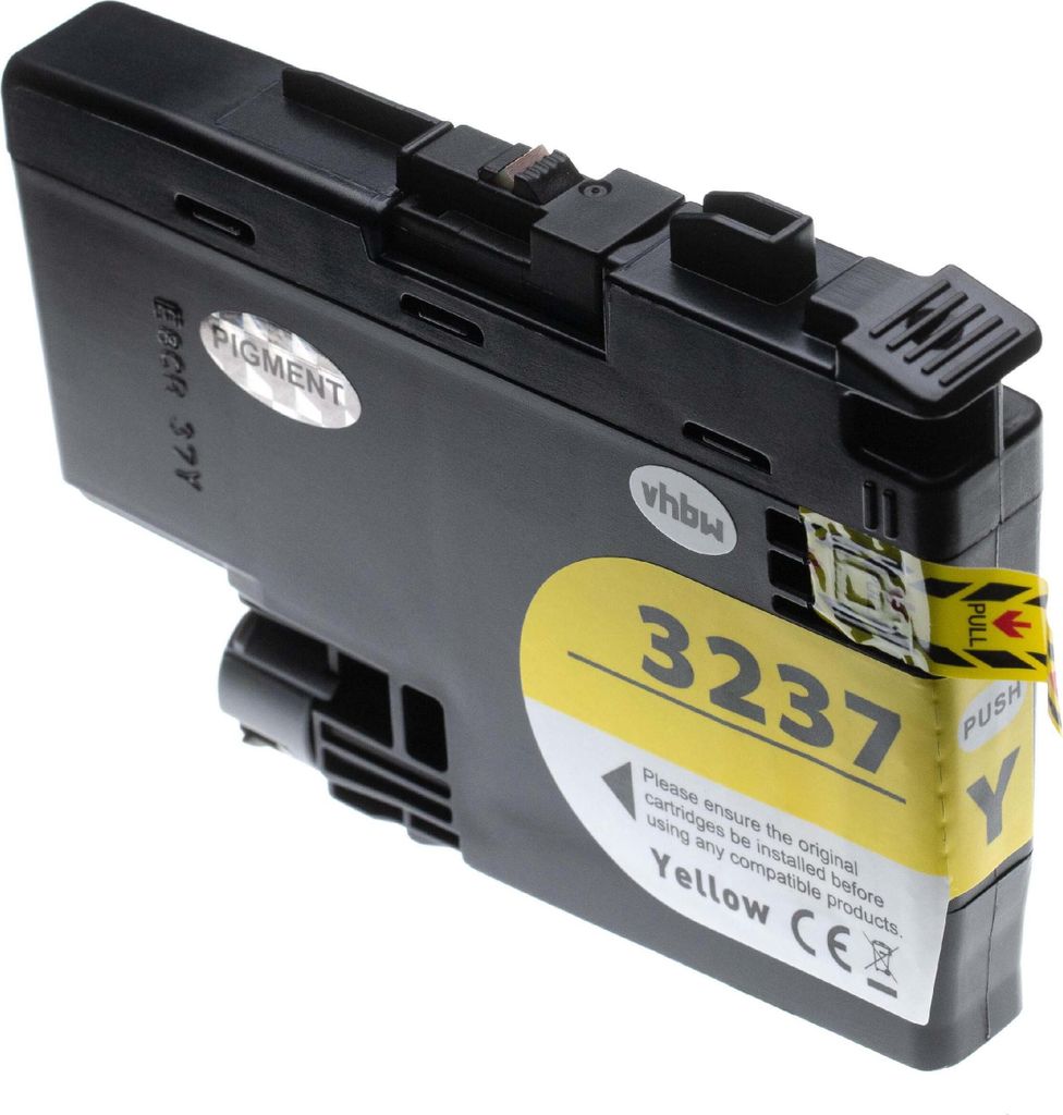 vhbw Tintenpatrone Gelb als Ersatz für Brother LC-3237Y, LC3237Y (kompatibel, 18,5ml + Chip)