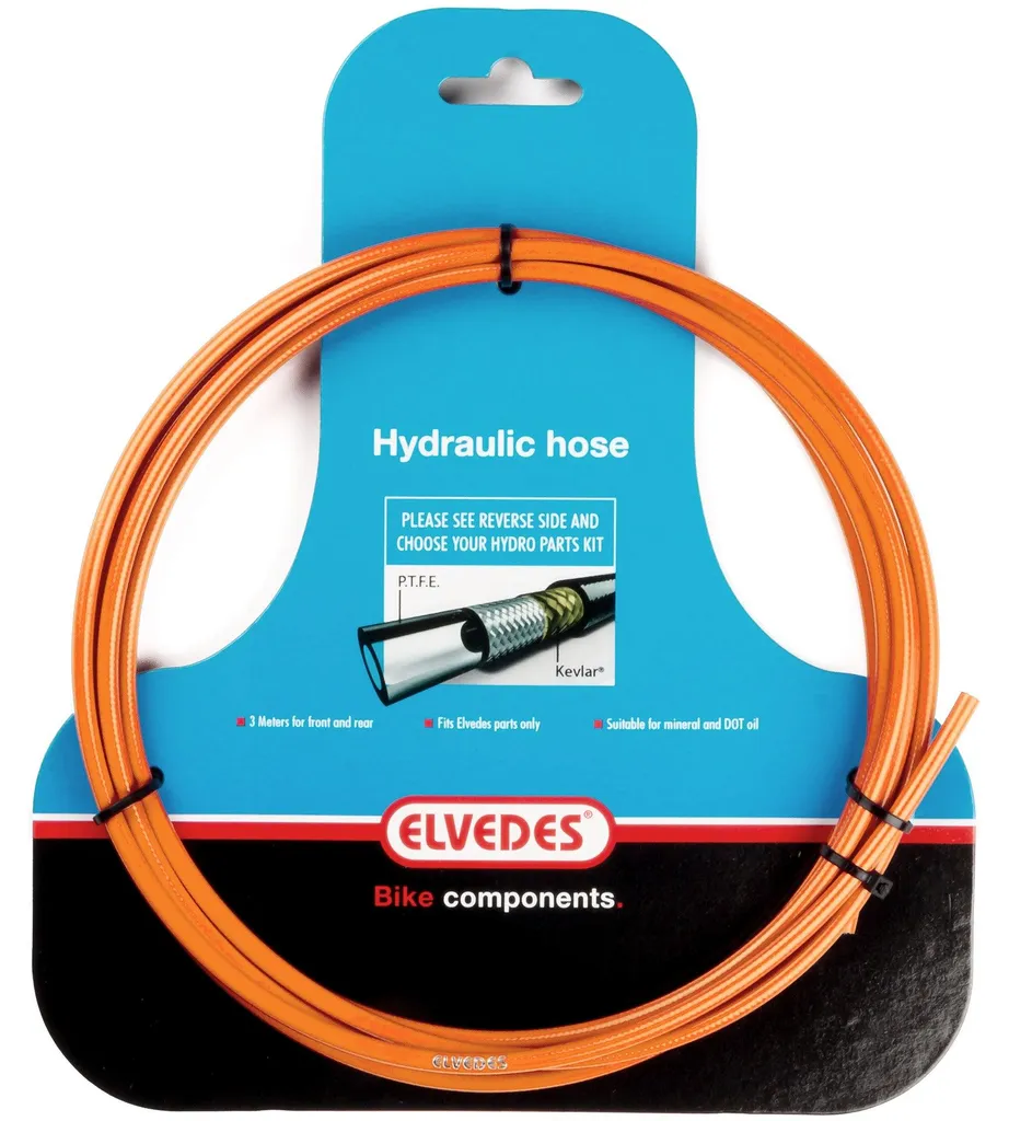 Gaine Elvedes Hydro Snake 3m PTFE Orange 2011009 pour Freins Hydrauliques
