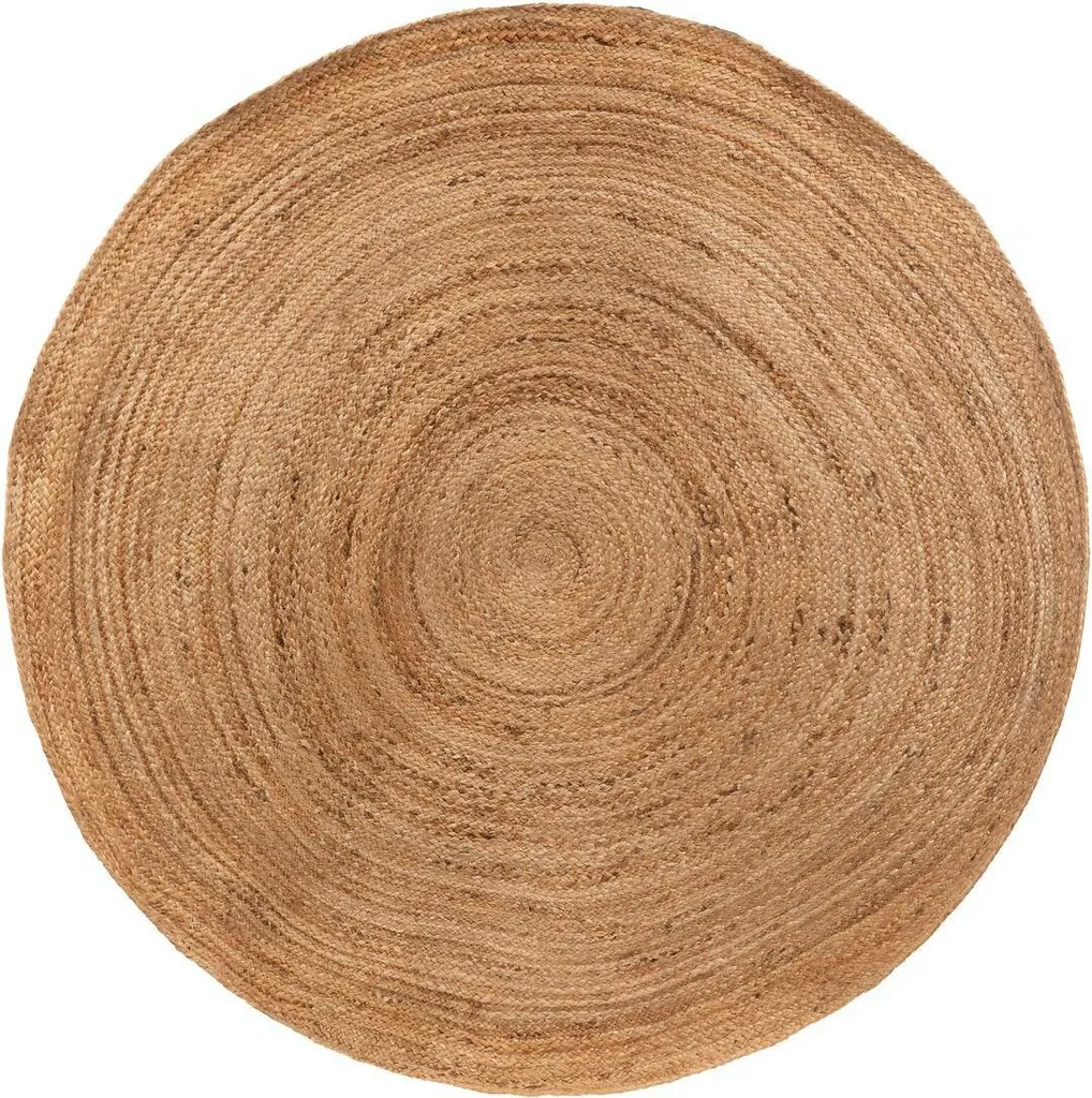 Tapis jute 160 cm tressage artisanal robuste style bohème chic