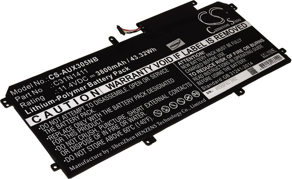 Akku für Laptop Asus Zenbook UX305
