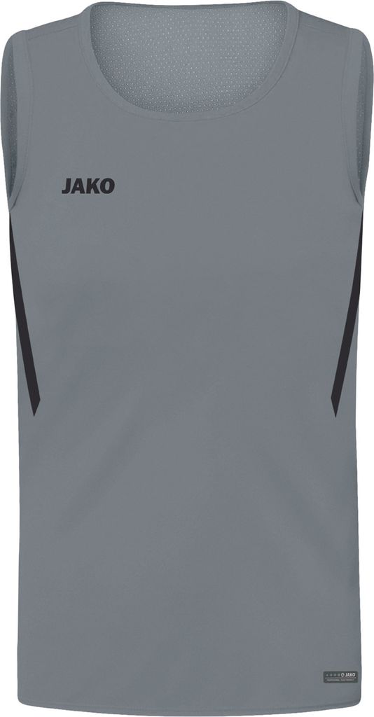 JAKO Kinder Tanktop Challenge, Farbe:steingrau/schwarz, Größe:152