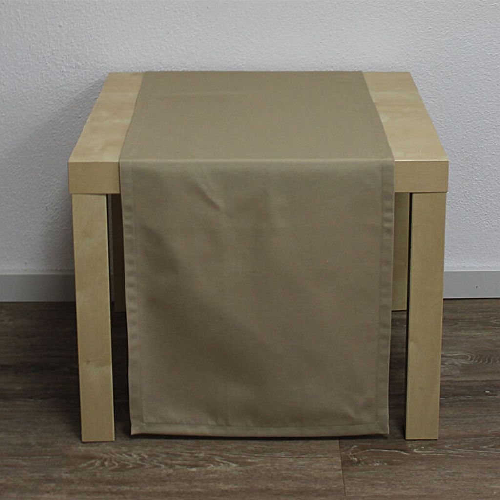 Tischdecke Mitteldecke Liso UNI sand creme 85x85cm Hossner