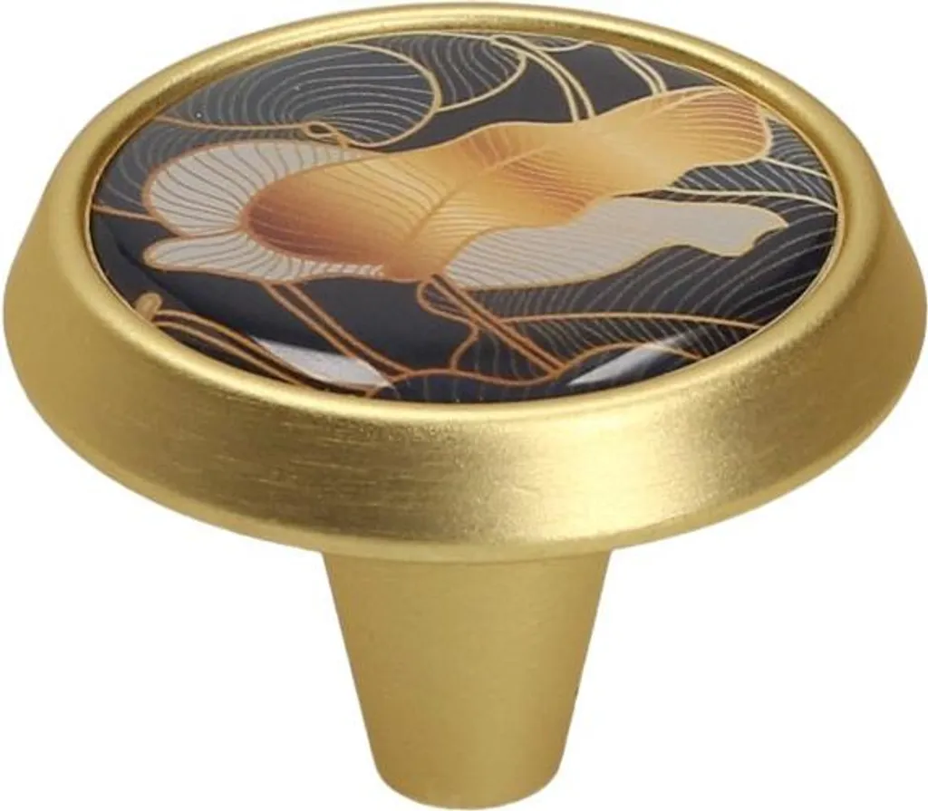 GU09 Manopola, oro spazzolato, foglia