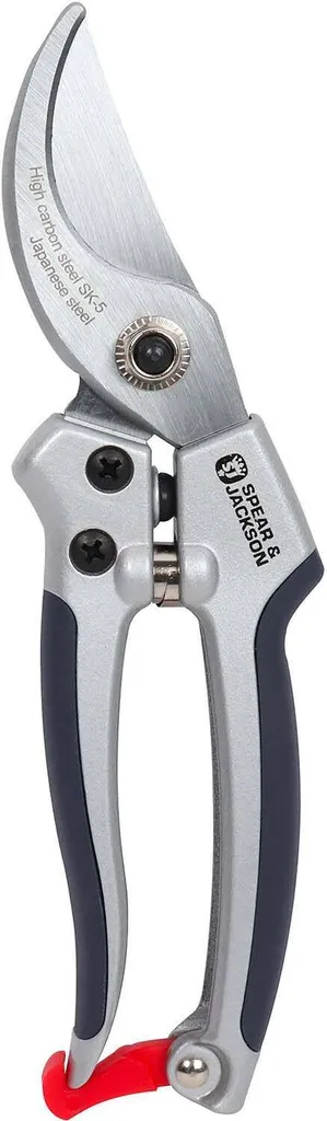 Sécateur à Lames en Acier 20cm avec Poignées Confort Bi-matière Souples