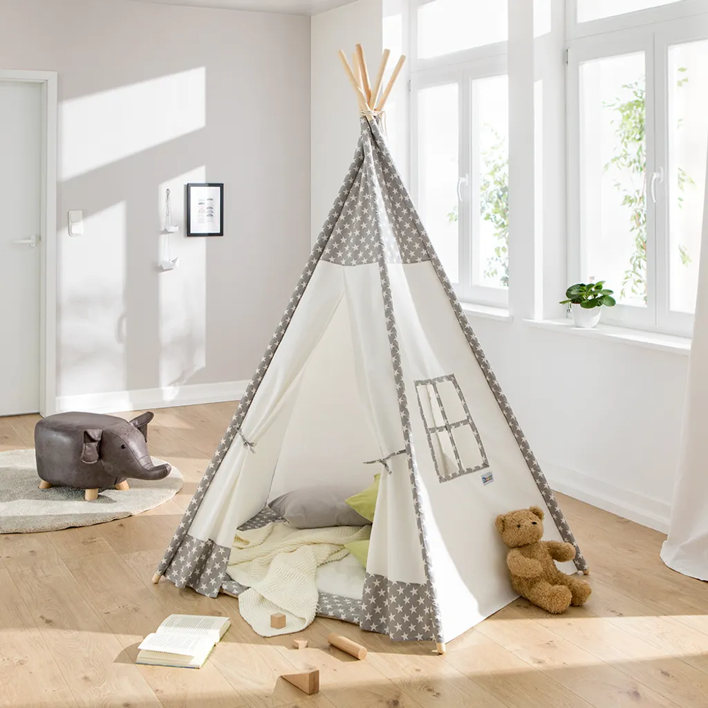 Tipi enfant Howa Toni 8512 : tente stable qui ne glisse pas au sol